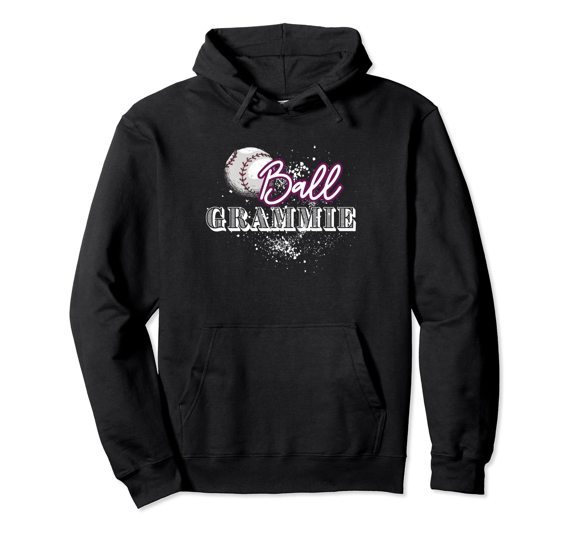 Ball Grammie Baseball Softball Hoodie - Casual Everyday Wear Unisex - T-Shirt, Sweatshirt, Hoodie