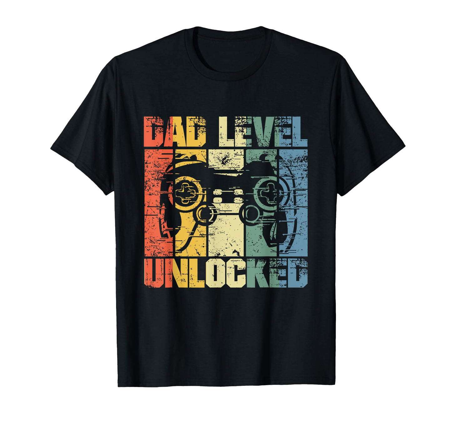 Dad Level Unlocked Gaming Controller T-Shirt - Novelty Apparel Men Women - T-Shirt, Sweatshirt, Hoodie