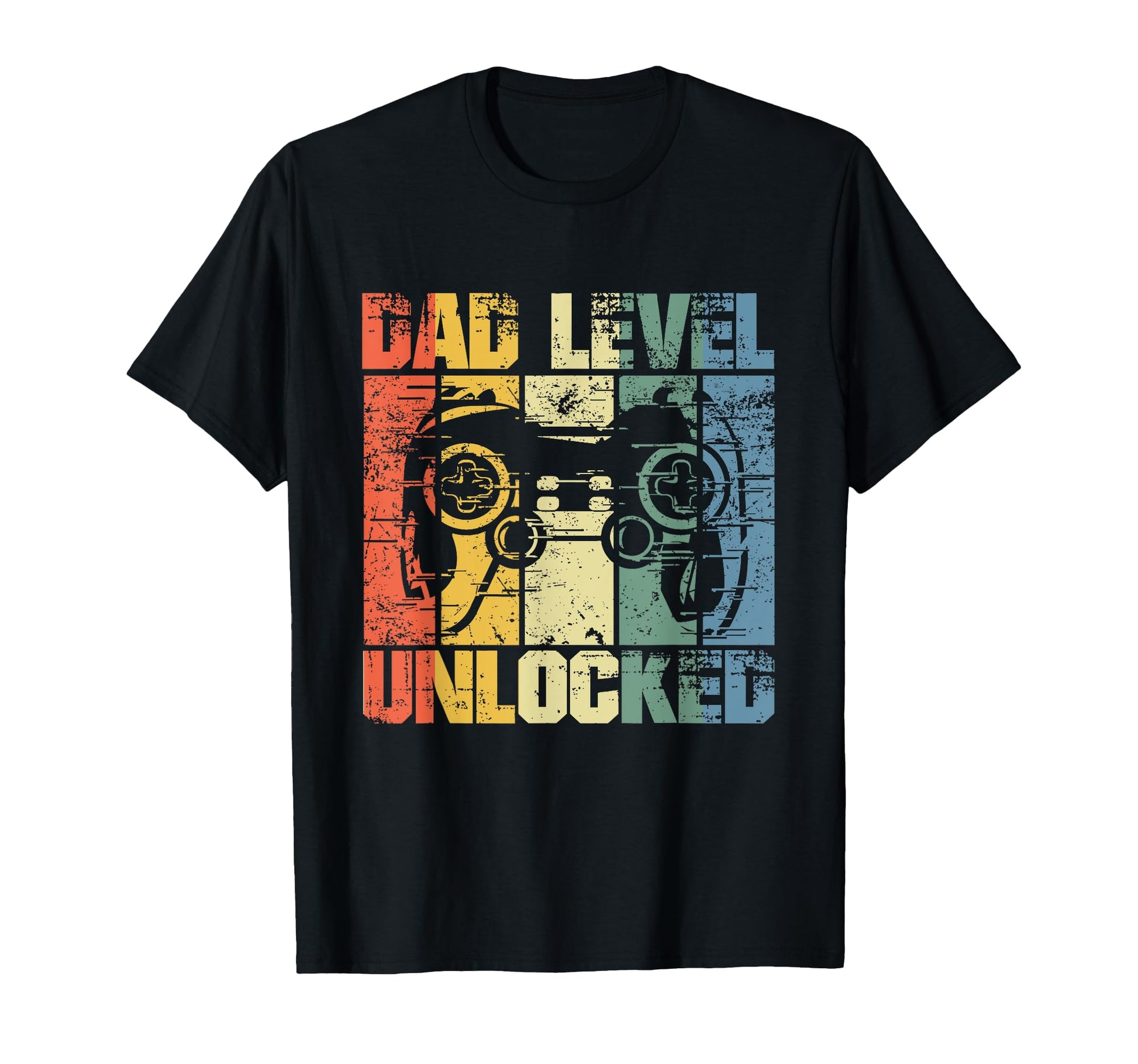 Dad Level Unlocked Gaming Controller T-Shirt - Novelty Apparel Men Women - T-Shirt, Sweatshirt, Hoodie