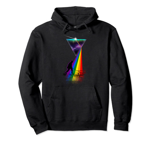 Prism Shuffleboard Hoodie - Novelty Apparel Unisex - T-Shirt, Sweatshirt, Hoodie