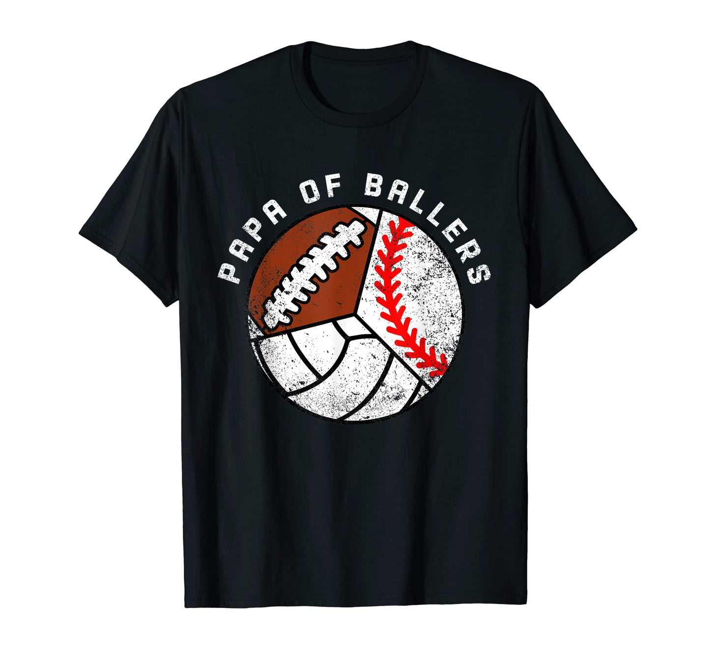 Mens Papa Ballers Funny Baseball T-Shirt - Streetwear Style Men Women - T-Shirt, Sweatshirt, Hoodie