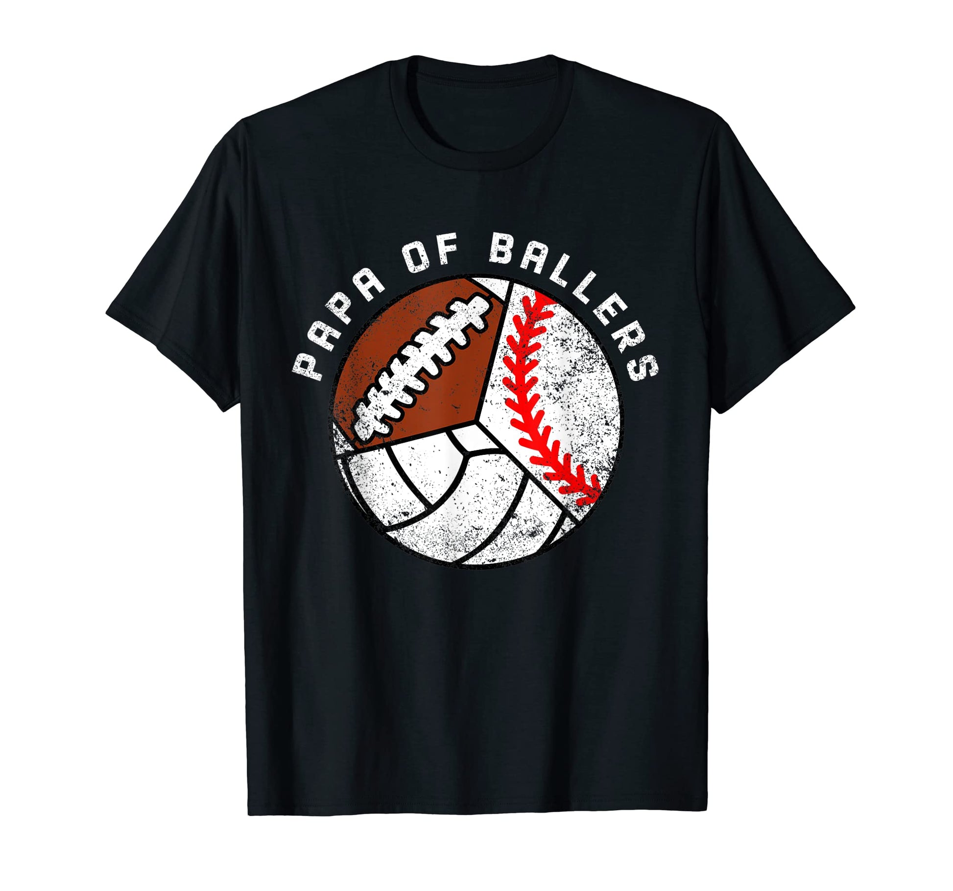 Mens Papa Ballers Funny Baseball T-Shirt - Streetwear Style Men Women - T-Shirt, Sweatshirt, Hoodie