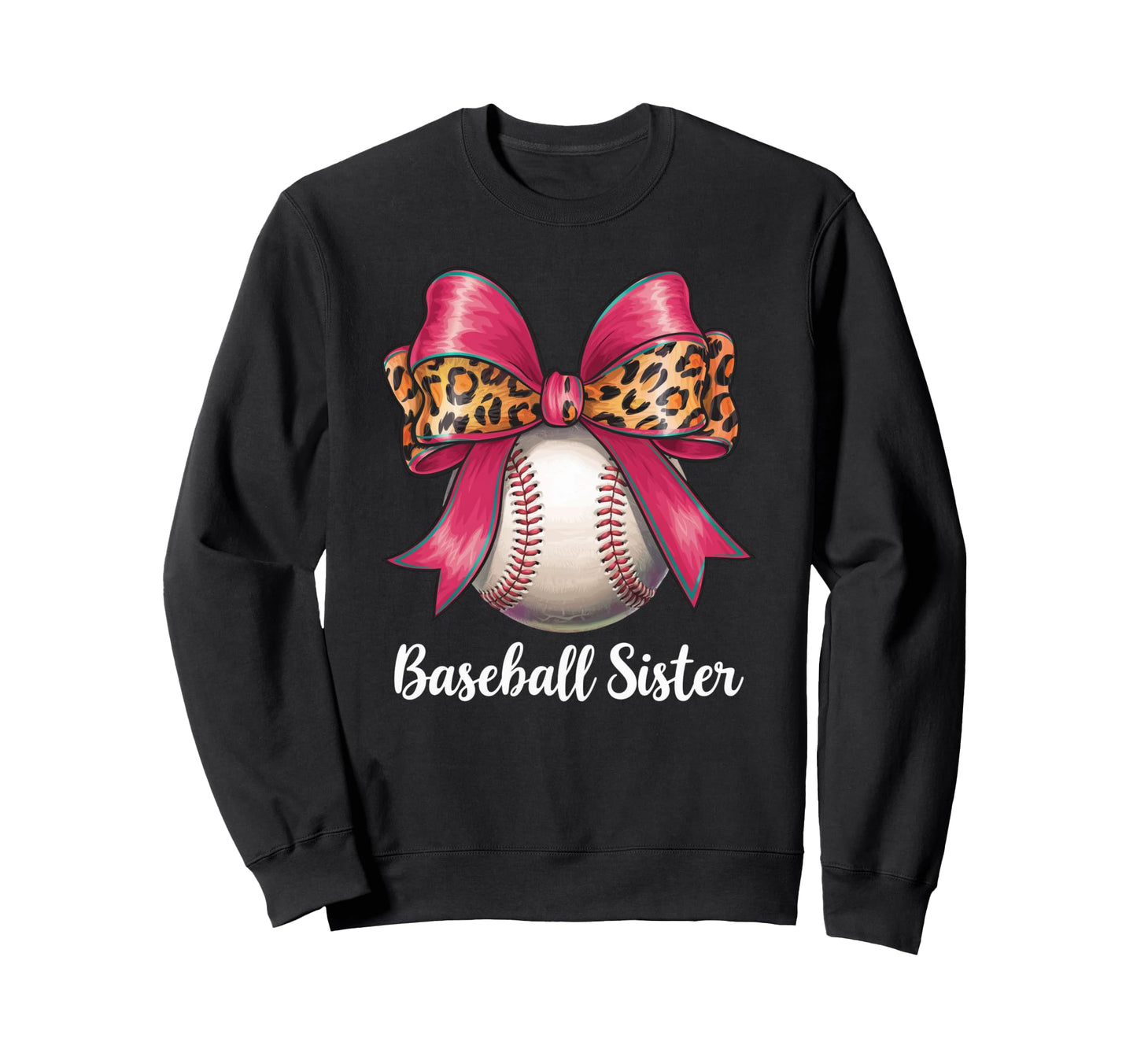 Baseball Sister Girseball Sister Sweatshirt - Trendy Graphic for Adults - T-Shirt, Sweatshirt, Hoodie