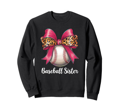 Baseball Sister Girseball Sister Sweatshirt - Trendy Graphic for Adults - T-Shirt, Sweatshirt, Hoodie
