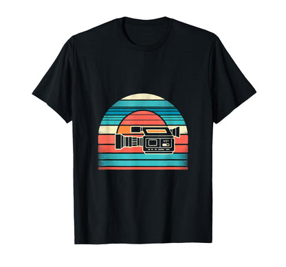Video Camera Sunset Sweatshirt - Trendy Graphic Unisex - T-Shirt, Sweatshirt, Hoodie
