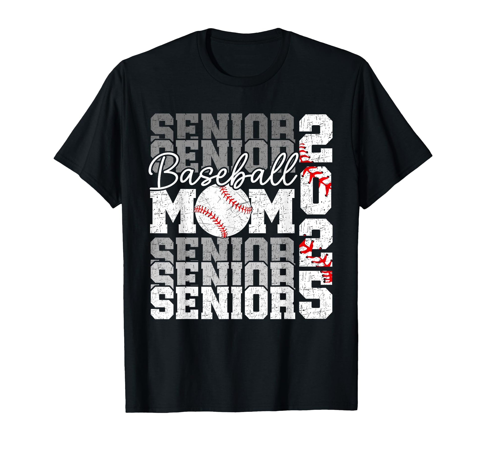 Senior Mom 2025 Baseball Class 2025 Funny T-Shirt - Novelty Apparel Unisex - T-Shirt, Sweatshirt, Hoodie