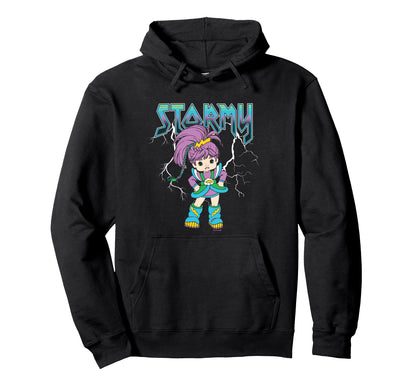 Rainbow Brite Stormy Rock Band Logo Hoodie - Casual Everyday Wear Men Women - T-Shirt, Sweatshirt, Hoodie