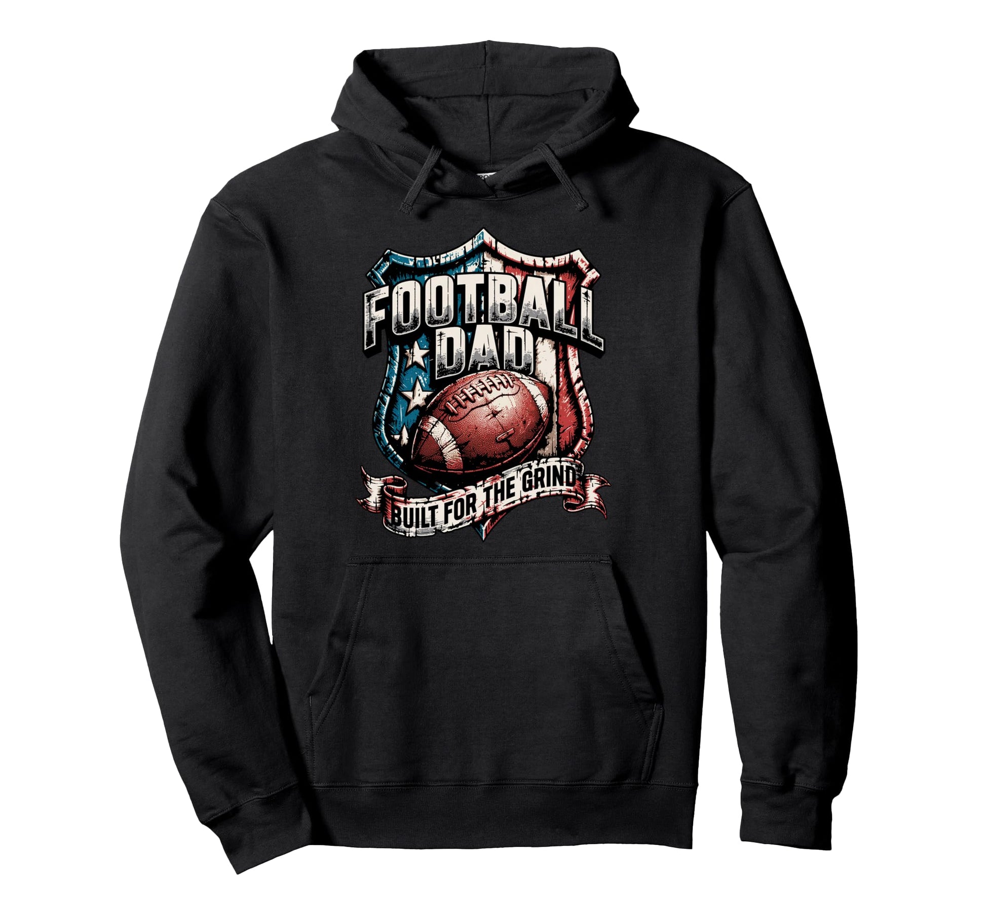 Patriotic Proud Us American Fathers Hoodie - Custom Art Print Men Women - T-Shirt, Sweatshirt, Hoodie