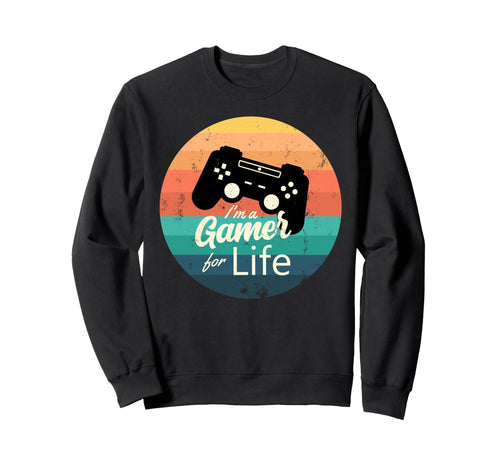Gamer Life Gaming Grunge Rainbow Sweatshirt - Streetwear Style for Adults - T-Shirt, Sweatshirt, Hoodie