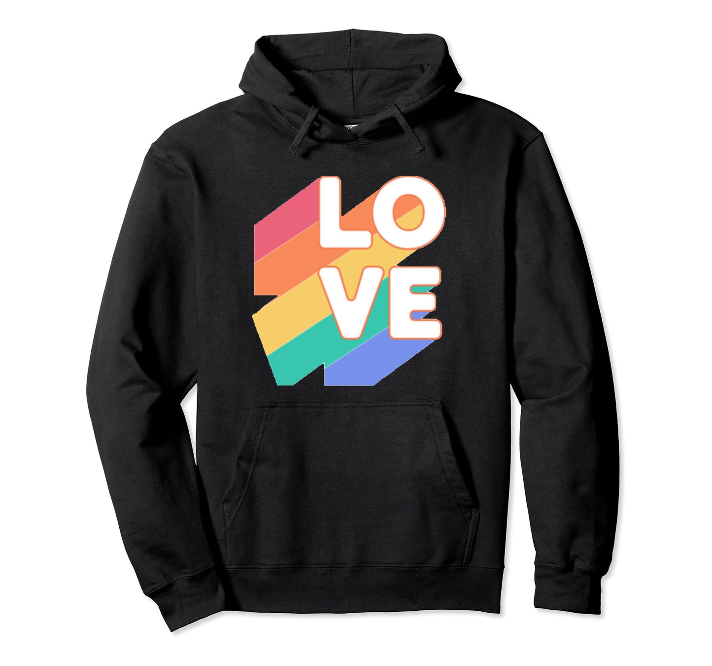 Love Pride Day Rainbow Lgbtq Love Hoodie - Fun Novelty Design Men Women - T-Shirt, Sweatshirt, Hoodie