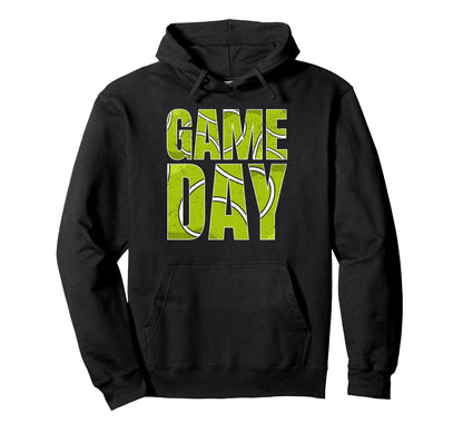 Tennis Game Day Tennis Mom Life Hoodie - Casual Everyday Wear Men Women - T-Shirt, Sweatshirt, Hoodie