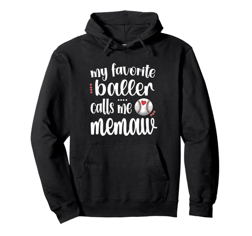 My Favorite Baseball Player Calls Me Hoodie - Custom Art Print Men Women - T-Shirt, Sweatshirt, Hoodie