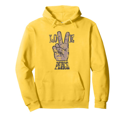 Love Peace Hoodie - Minimalist Print Unisex - T-Shirt, Sweatshirt, Hoodie
