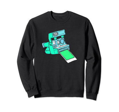 Instant Camera Eighties Sweatshirt - Fun Novelty Design for Adults - T-Shirt, Sweatshirt, Hoodie
