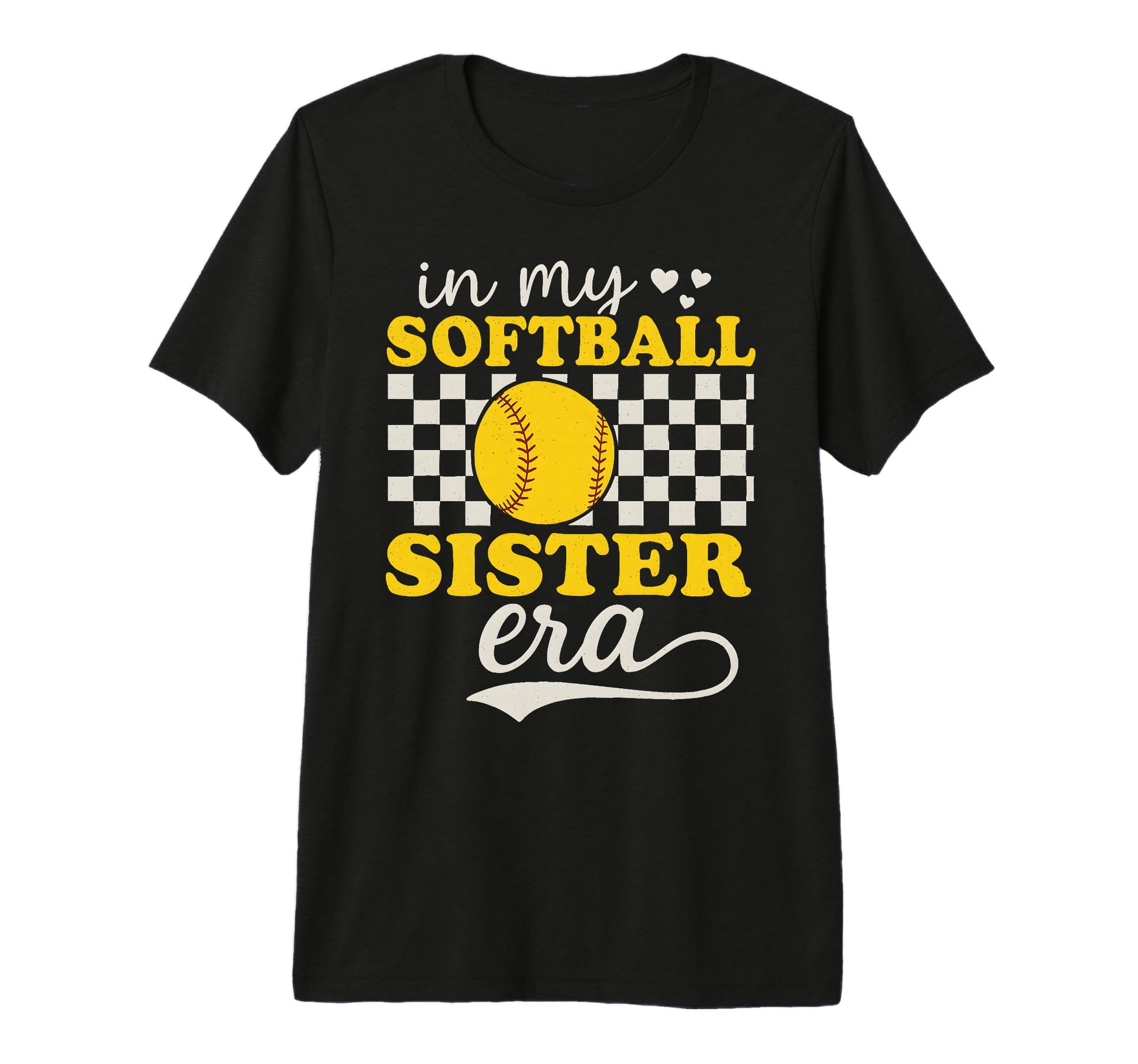 My Softball Sister Era Groovy T-Shirt - Casual Everyday Wear for Adults - T-Shirt, Sweatshirt, Hoodie