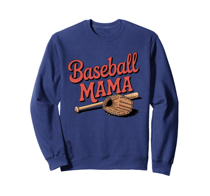 Baseball Mama Game Day Sports Mom Sweatshirt - Trendy Graphic Men Women - T-Shirt, Sweatshirt, Hoodie