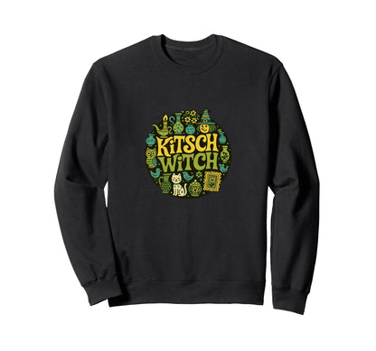 Kitsch Witch Illustration Knick Sweatshirt - Custom Art Print Men Women - T-Shirt, Sweatshirt, Hoodie