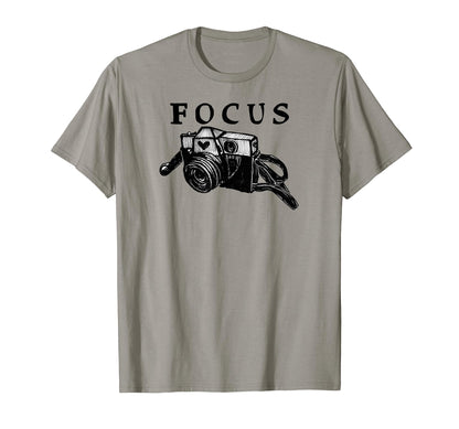 Camera 35Mm Focus Photography T-Shirt - Novelty Apparel for Adults - T-Shirt, Sweatshirt, Hoodie