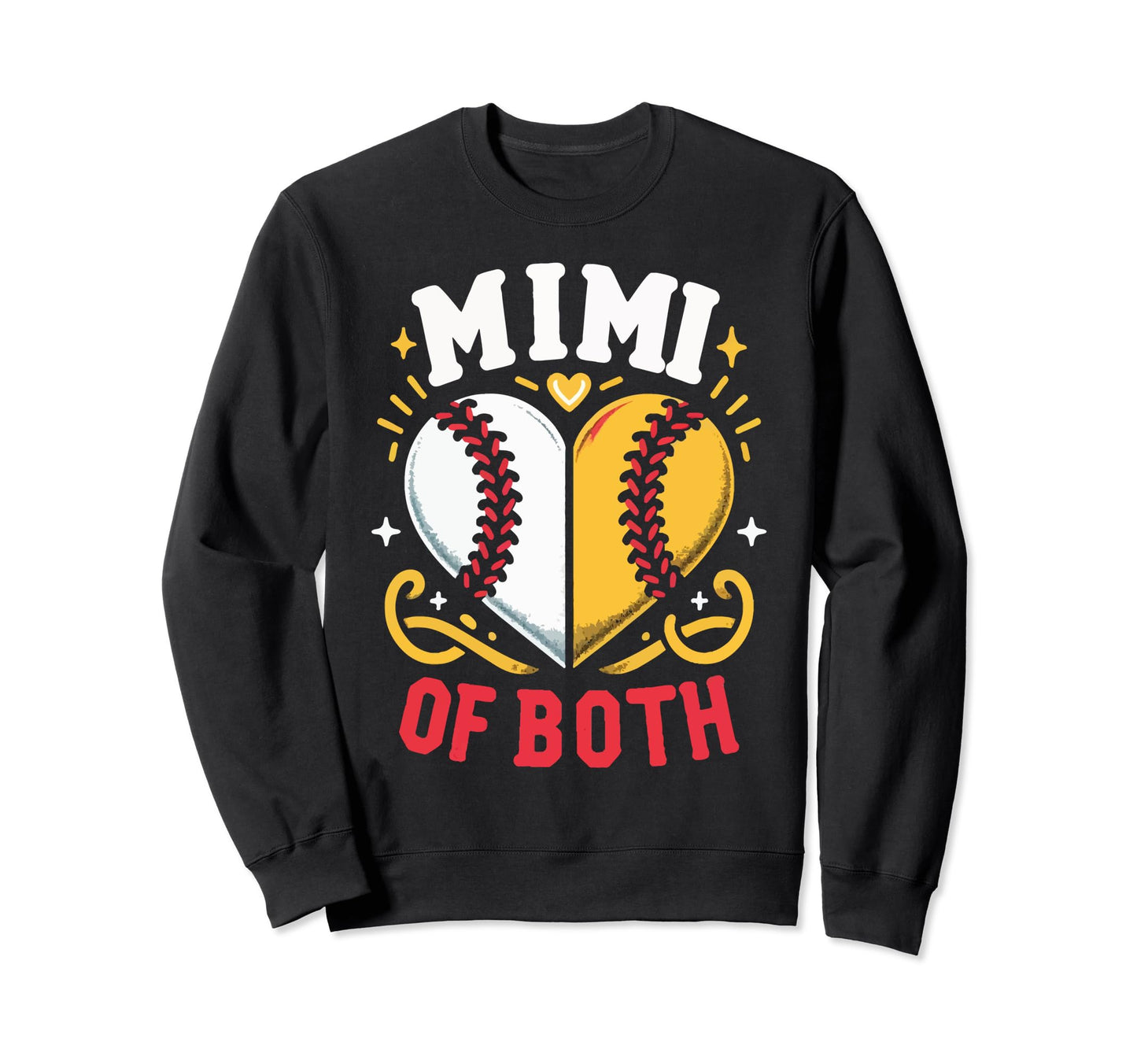 Mimi Baseball Grandma Sweatshirt - Casual Everyday Wear for Adults - T-Shirt, Sweatshirt, Hoodie