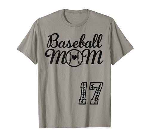 Baseball Mom Jersey 17 Baseball T-Shirt - Casual Everyday Wear Unisex - T-Shirt, Sweatshirt, Hoodie