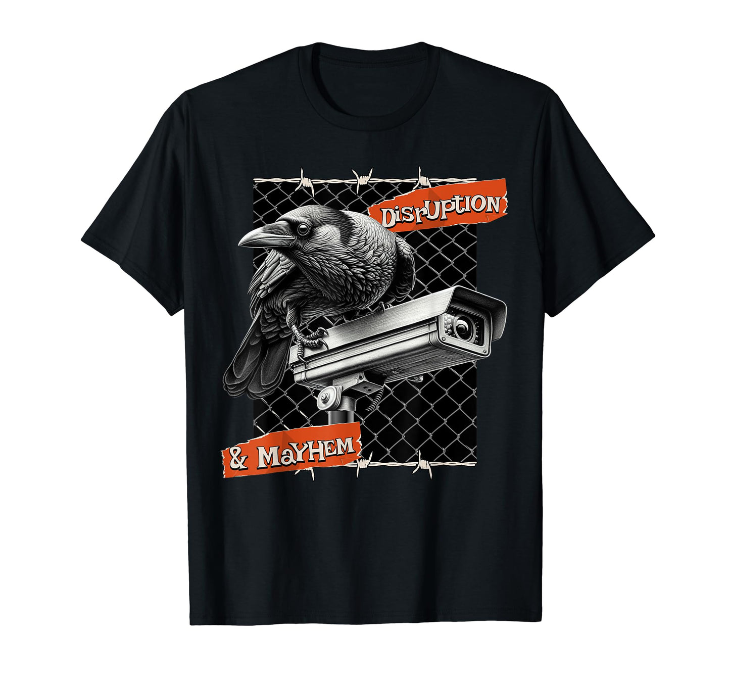 Bird And Security Camera Lovers T-Shirt - Novelty Apparel Unisex - T-Shirt, Sweatshirt, Hoodie