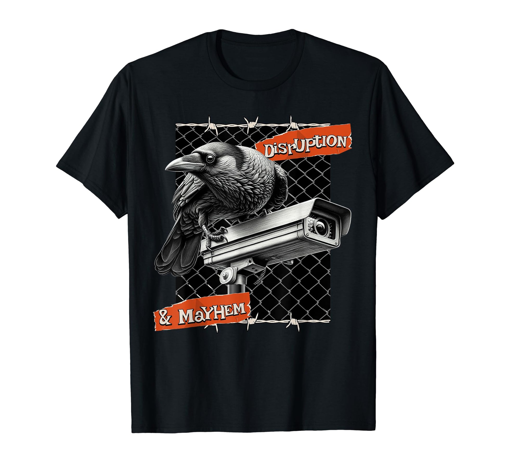 Bird And Security Camera Lovers T-Shirt - Novelty Apparel Unisex - T-Shirt, Sweatshirt, Hoodie