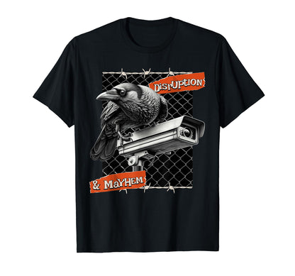Bird And Security Camera Lovers T-Shirt - Novelty Apparel Unisex - T-Shirt, Sweatshirt, Hoodie