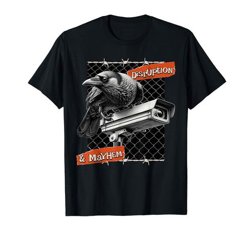 Bird And Security Camera Lovers T-Shirt - Novelty Apparel Unisex - T-Shirt, Sweatshirt, Hoodie