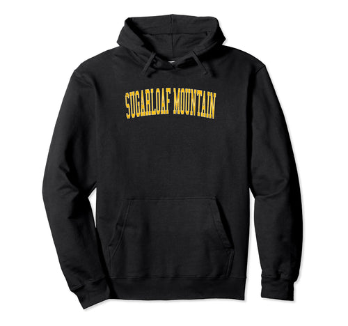 Sugarloaf Mountain Distressed Gold Hoodie - Streetwear Style Men Women - T-Shirt, Sweatshirt, Hoodie