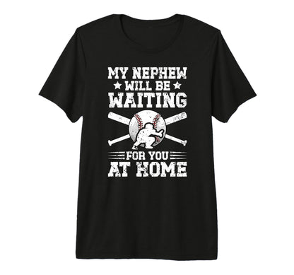 Mens My Nephew Baseball Catcher Uncle T-Shirt - Unique Graphic Unisex - T-Shirt, Sweatshirt, Hoodie