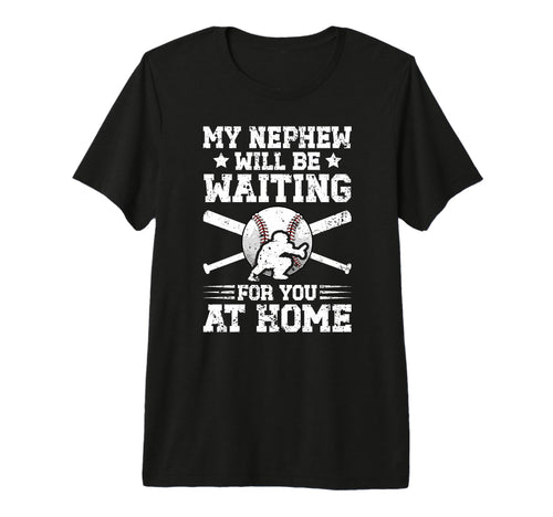 Mens My Nephew Baseball Catcher Uncle T-Shirt - Unique Graphic Unisex - T-Shirt, Sweatshirt, Hoodie