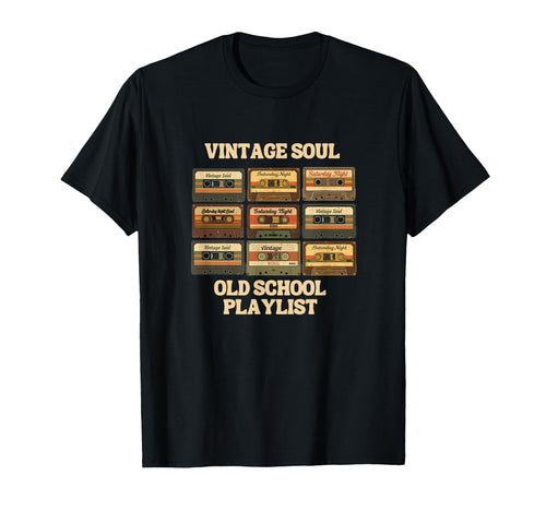 Soul Cassette Tape 80S 90S Old School T-Shirt - Trendy Graphic for Adults - T-Shirt, Sweatshirt, Hoodie