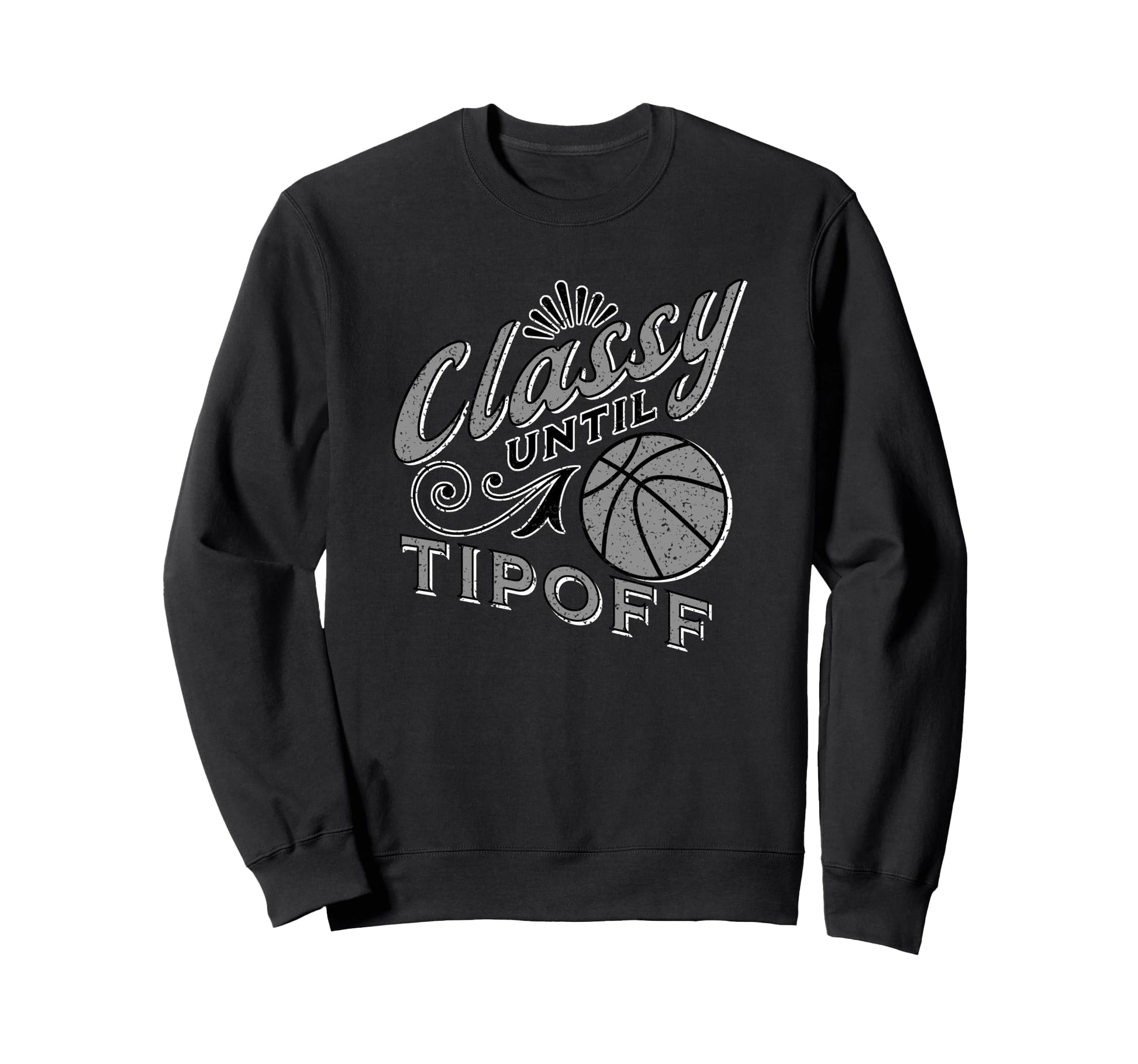 Distressed Basketball Mom Basketball Sweatshirt - Minimalist Print Unisex - T-Shirt, Sweatshirt, Hoodie
