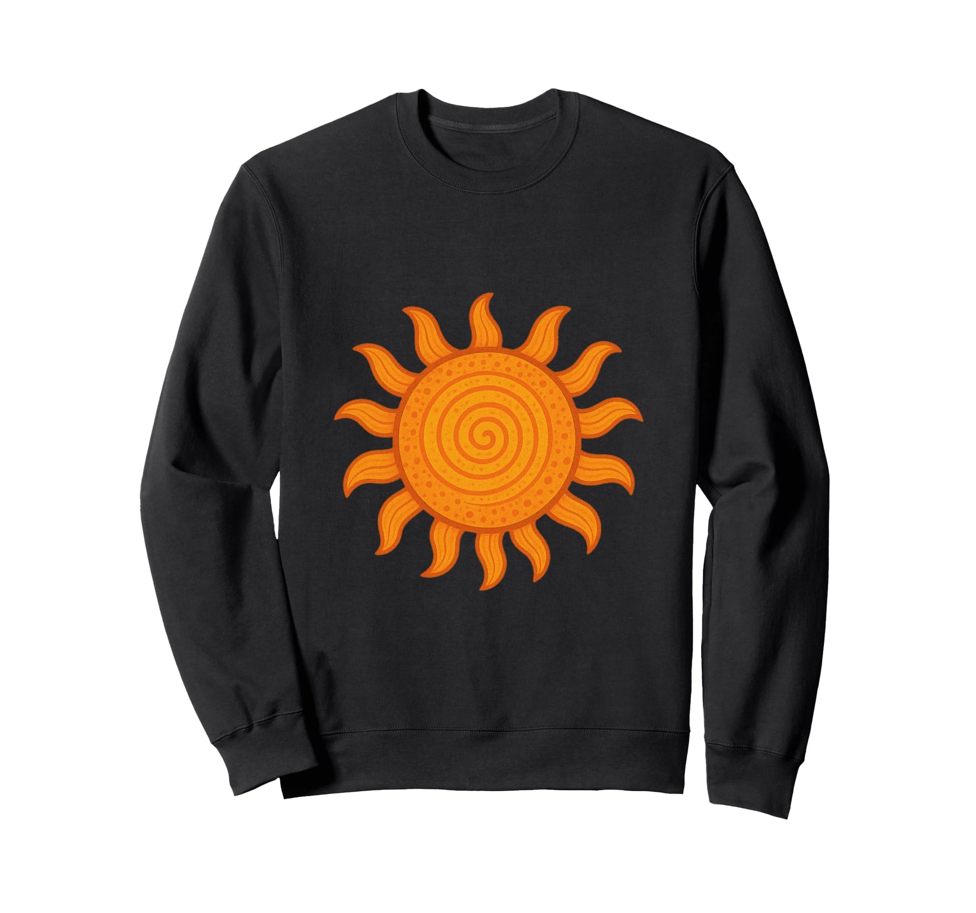 Spiral Sun Symbol Boho Sweatshirt - Casual Everyday Wear Unisex - T-Shirt, Sweatshirt, Hoodie