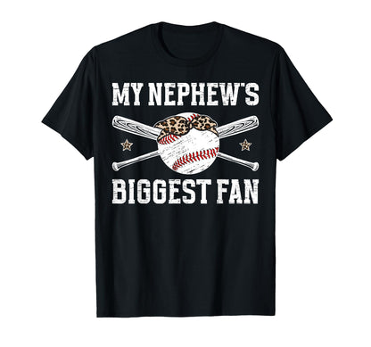 Biggest Fan Baseball Aunt Baseball T-Shirt - Aesthetic Graphic for Adults - T-Shirt, Sweatshirt, Hoodie