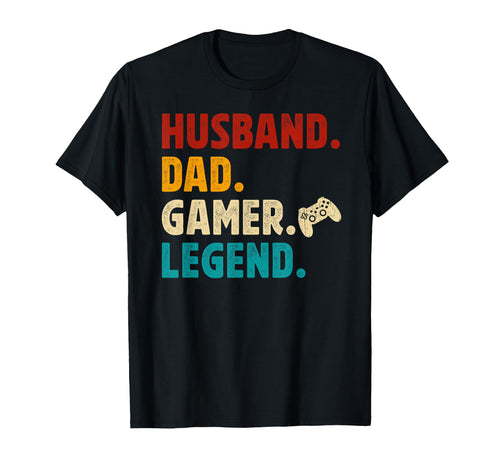 Husband Dad Gamer Dad Gaming Dad Video T-Shirt - Novelty Apparel Men Women - T-Shirt, Sweatshirt, Hoodie