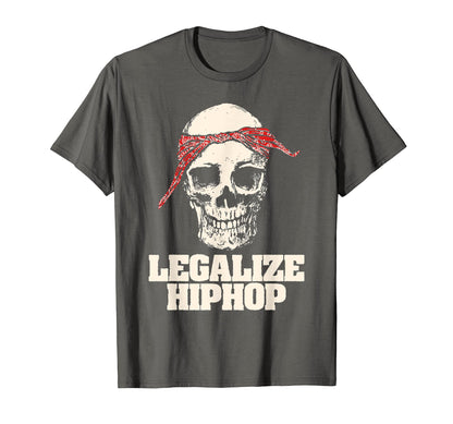 Legalize Hiphop Skull Do Rag Bandana T-Shirt - Custom Art Print Men Women - T-Shirt, Sweatshirt, Hoodie