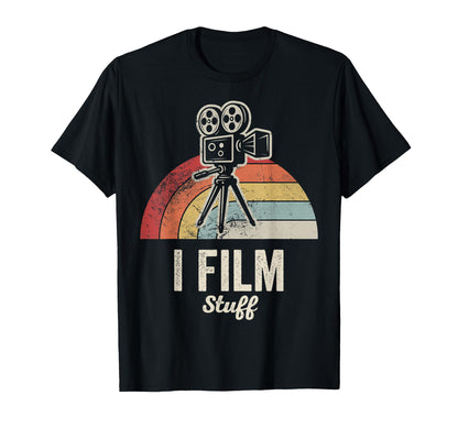 I Film Stuff Movie Camera T-Shirt - Minimalist Print Unisex - T-Shirt, Sweatshirt, Hoodie