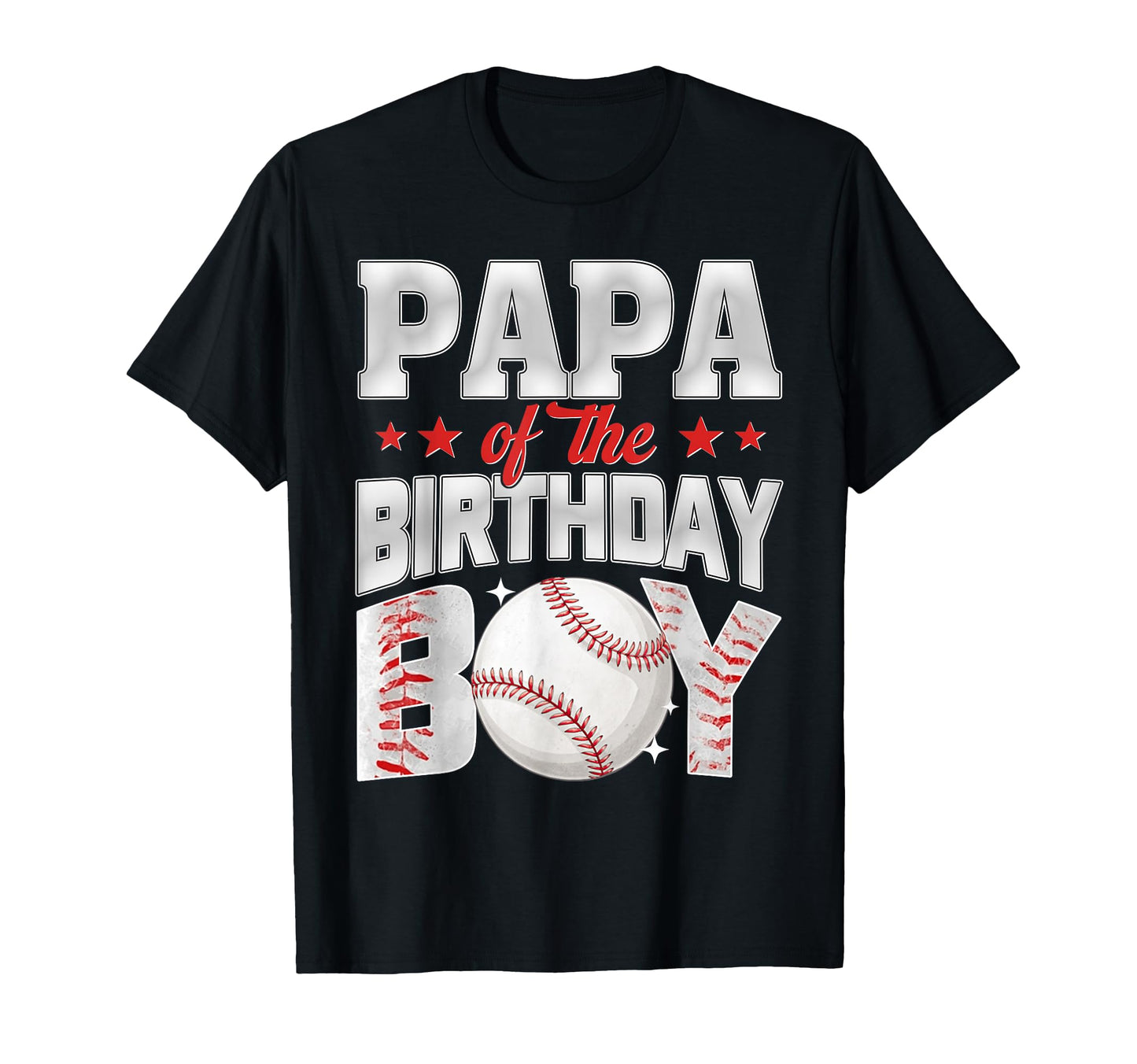 Papa Birthday Baseball Family Matching T-Shirt - Minimalist Print Unisex - T-Shirt, Sweatshirt, Hoodie