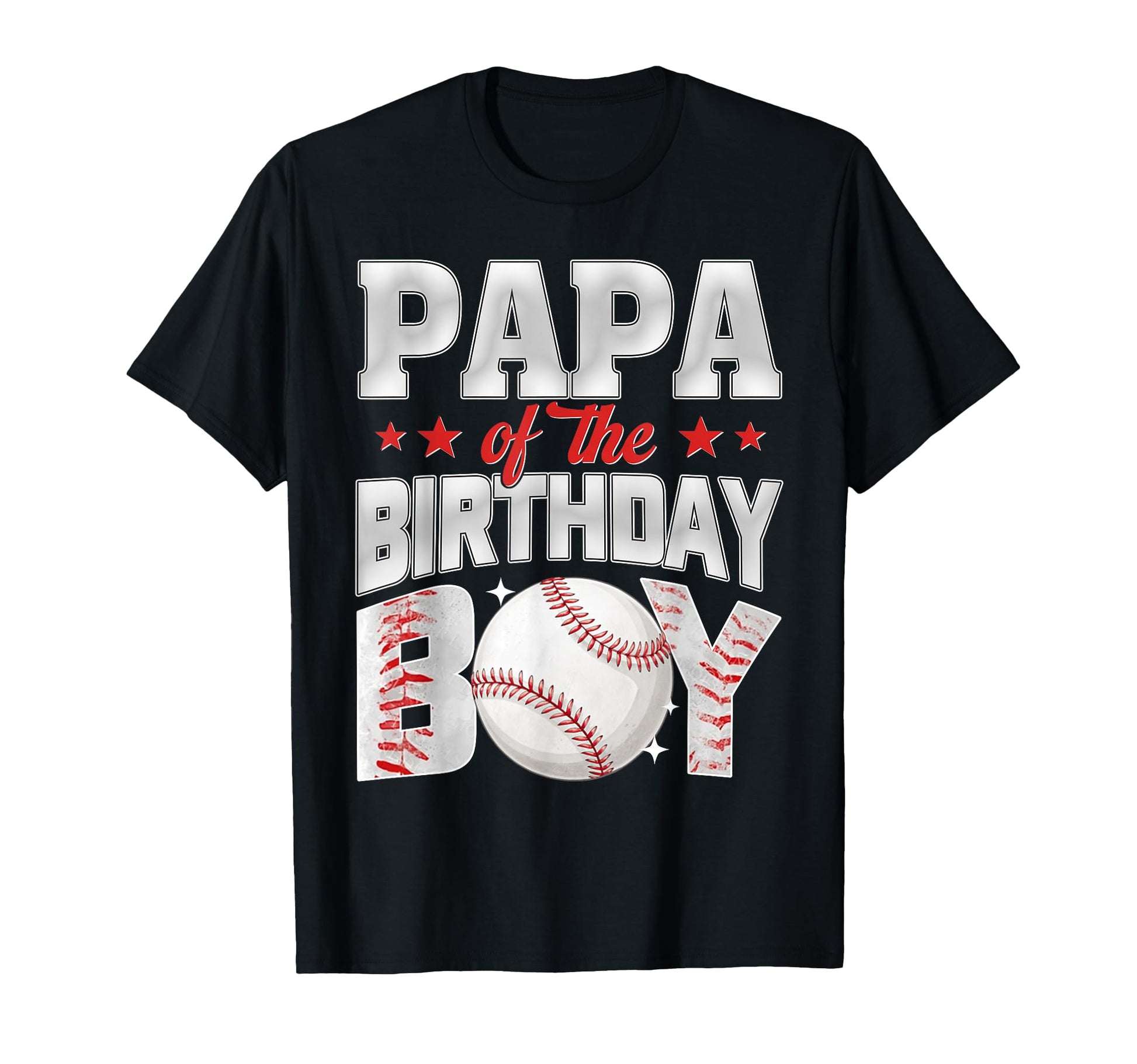 Papa Birthday Baseball Family Matching T-Shirt - Minimalist Print Unisex - T-Shirt, Sweatshirt, Hoodie