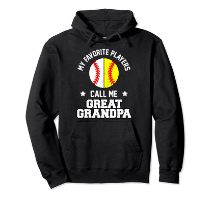 My Favorites Baseball Softball Players Call Hoodie - Unique Graphic Unisex - T-Shirt, Sweatshirt, Hoodie