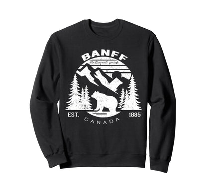 Banff National Park Canada Souvenir Sweatshirt - Aesthetic Graphic Unisex - T-Shirt, Sweatshirt, Hoodie