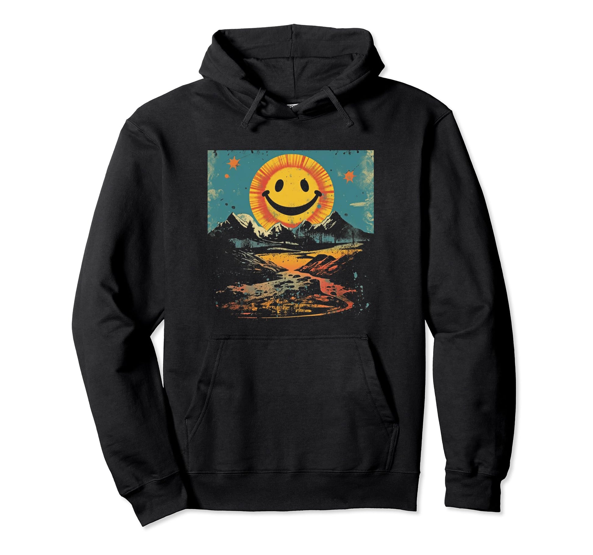 Sun Boho Groovy Sunshine Grunge 3 Hoodie - Unique Graphic for Adults - T-Shirt, Sweatshirt, Hoodie