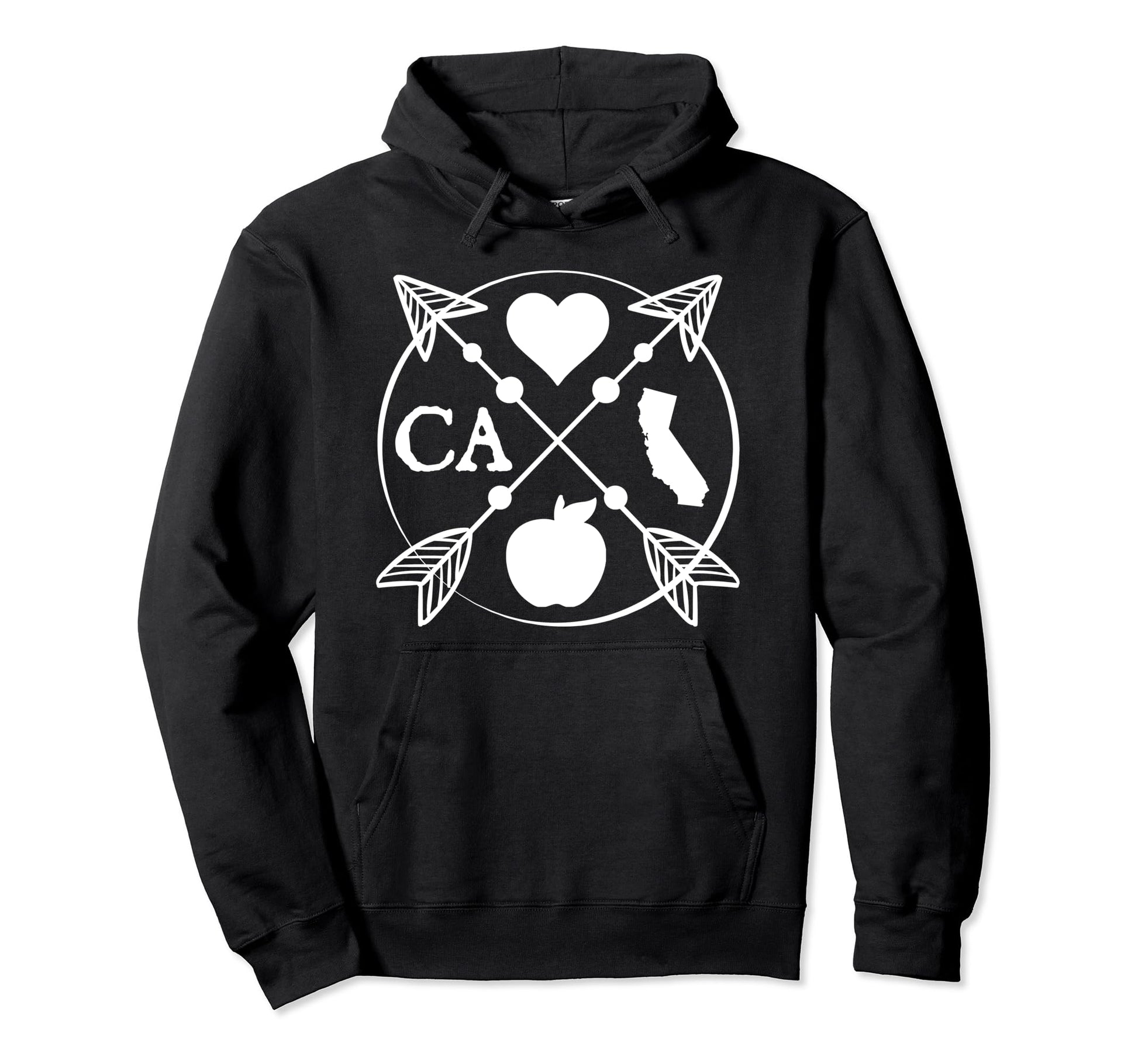 California Arrow Home State Teacher Hoodie - Novelty Apparel for Adults - T-Shirt, Sweatshirt, Hoodie