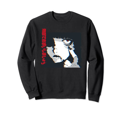 Horror Anime Antisocial Glitchy Sweatshirt - Novelty Apparel for Adults - T-Shirt, Sweatshirt, Hoodie