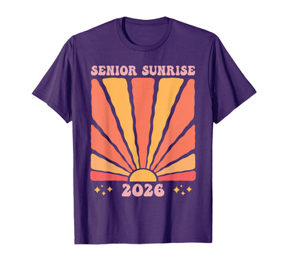 Senior Sunrise 2026 Boho Colorful High T-Shirt - Minimalist Print Unisex - T-Shirt, Sweatshirt, Hoodie