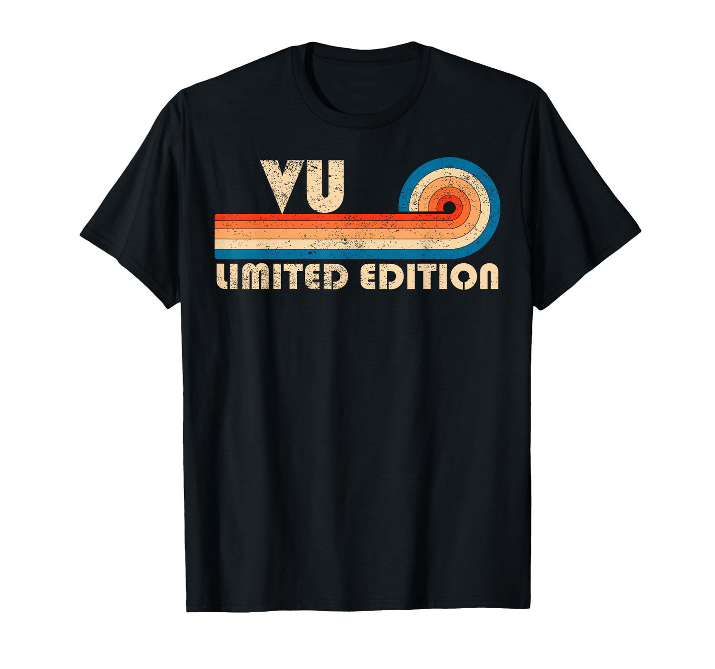 Vu 70S 80S Sunset Stripe T-Shirt - Novelty Apparel Men Women - T-Shirt, Sweatshirt, Hoodie