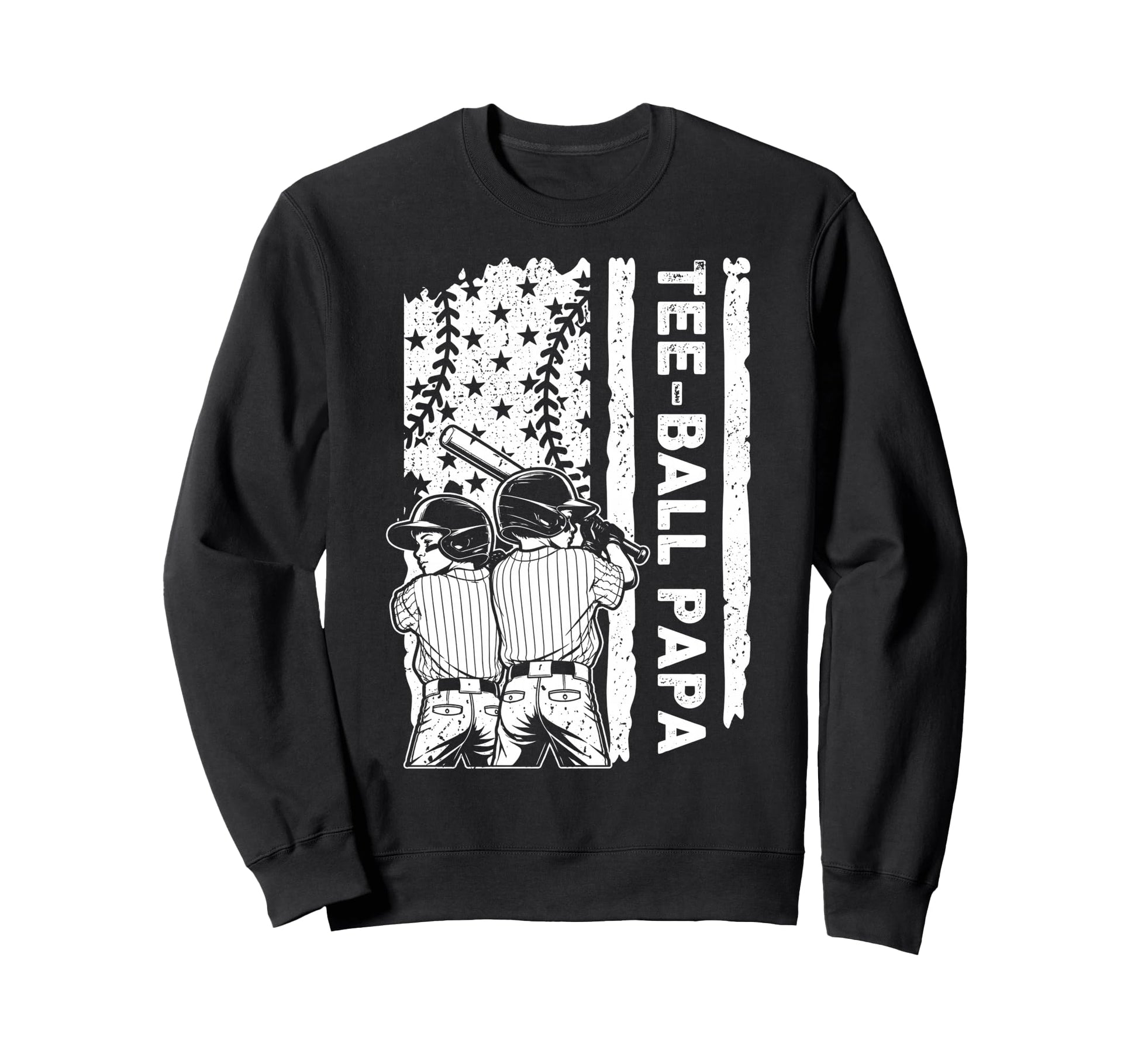 Ball Papa American Us Flag Sweatshirt - Novelty Apparel for Adults - T-Shirt, Sweatshirt, Hoodie