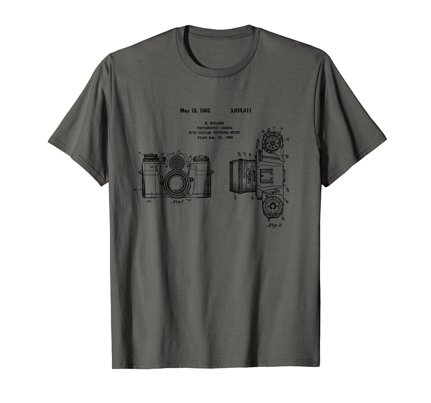 Camera Blueprint Patent Photography T-Shirt - Novelty Apparel Unisex - T-Shirt, Sweatshirt, Hoodie