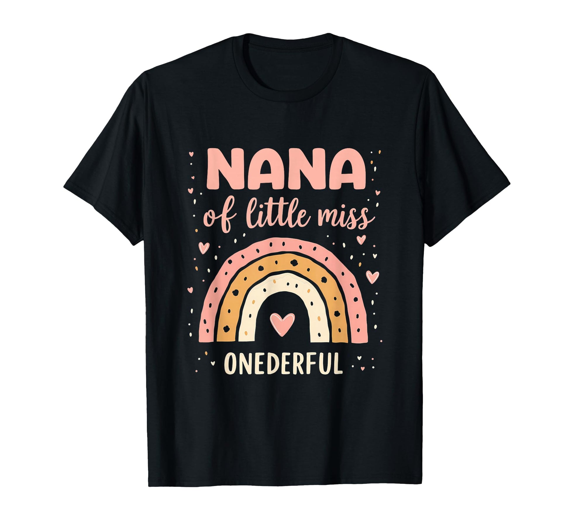 1St Birthday Rainbow Grandma Nana T-Shirt - Casual Everyday Wear Men Women - T-Shirt, Sweatshirt, Hoodie